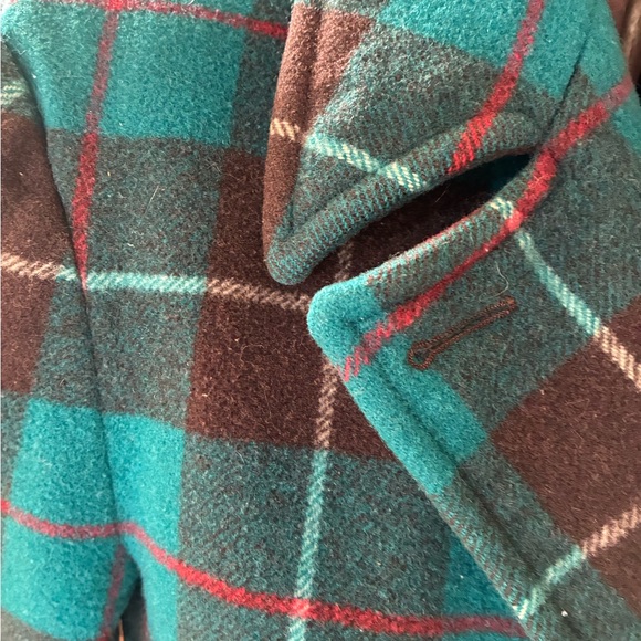 Vintage Pendleton Plaid Double-Breasted Women's Coat - Picture 4 of 9